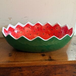 Novogratz watermelon shaped serving bowl